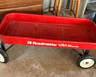 Vintage Roadmaster Big Red Wagon, Rust Resistant Body