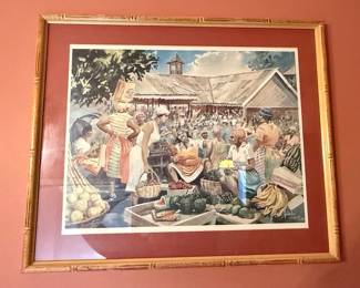 Herbie Rose "Market Day" Watercolor Print