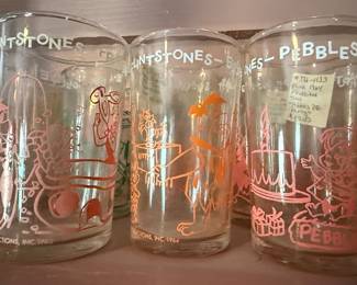 The Flintstones Welch's Jelly Glass Collection - 1960s