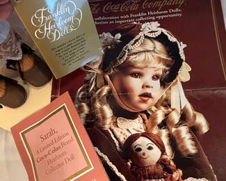 Sarah, A Limited Edition Coca-Cola Brand Heirloom Collector Doll by Franklin Mint Heirloom Dolls