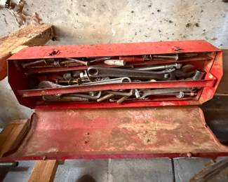 Vintage Tool Lot with Two Toolboxes