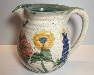 Robert Alewine Pottery Bowl and Signed Pottery Pitcher