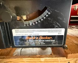 Black & Decker 8" Induction Motor Table Saw