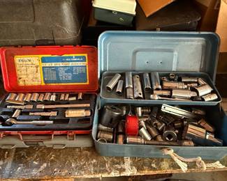 Vintage Tool Lot with Two Toolboxes