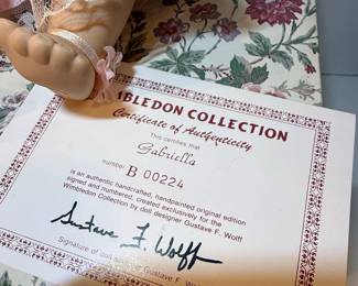 Gustave F. Wolff Wimbledon Collection "Gabriella" Porcelain Doll