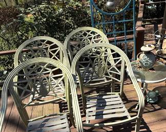Vintage Woodard Wrought Iron Patio and Garden Furniture