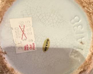 Vintage Ceramic Elephant Relief Vase