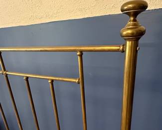 Antique Brass Spindle Bed Frame
