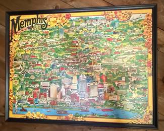 Illustrated Map of Memphis by Swaena Lavelle