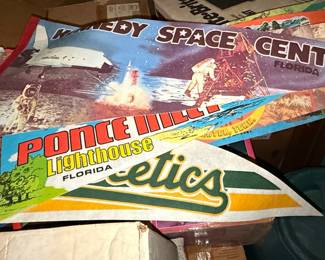 Vintage Travel and University Pennants Collection