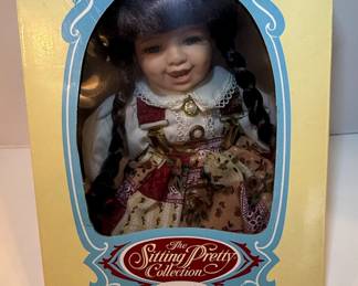 The Sitting Pretty Collection Alexandria 14" Porcelain Doll
