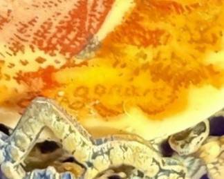 Fragonard Rococo-Style Enameled Brooch