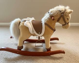 Plush Rocking Horse with Saddle