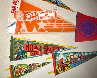 Vintage Travel and University Pennants Collection
