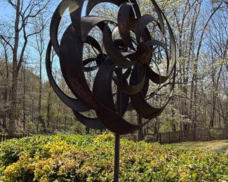 Metal Kinetic Wind Sculpture