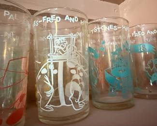 The Flintstones Welch's Jelly Glass Collection - 1960s