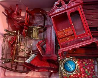 Le Toy Van Dollhouse with Miniature Furniture Set