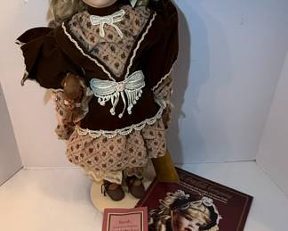 Sarah, A Limited Edition Coca-Cola Brand Heirloom Collector Doll by Franklin Mint Heirloom Dolls