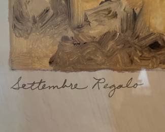 Watercolor Landscape Painting "Settembre Regalo" by Charlene Winterle Olson