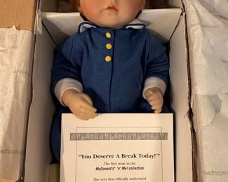 McDonald's 'n' Me Collection "You Deserve A Break Today!" Porcelain Doll