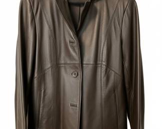 M. Julian Women's Leather Blazer