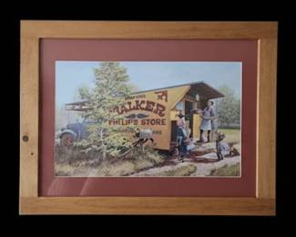 Vintage "Walker's Phillips Store" Truck Art Print