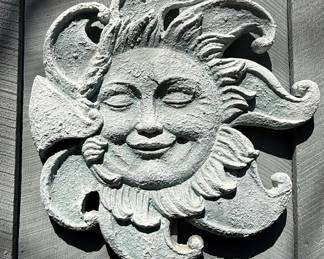 Carruth Studio "Summer Solstice" Sun Face Wall Plaque