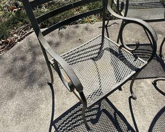 Woodard Wrought Iron Patio Dining Set