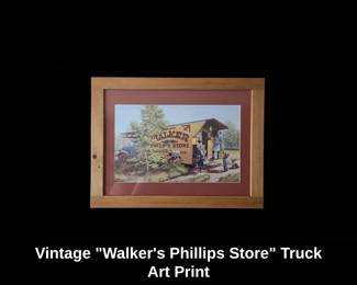 Vintage Walkers Phillips Store Truck Art Print B