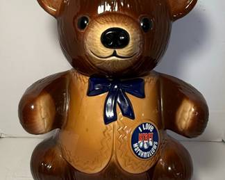 Regal China "T. Bear" "I Love Kraft Marshmallows" Ceramic Cookie Jar