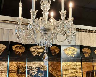 Murano-Style Crystal Chandelier 