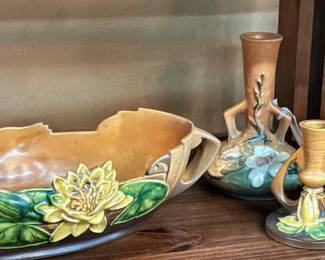Large Selection of Vintage Pottery from Roseville, Hull and More 