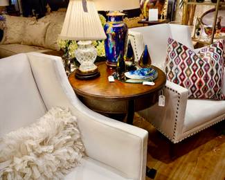 Ralph Lauren Leather Club Chairs