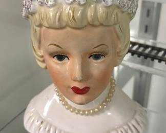 Vintage Napco ladies head vase