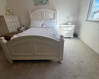 Full Size Bed, Night Stand, Dresser and Book Shelf