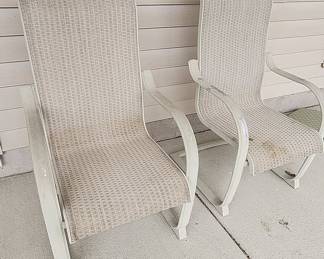 Outdoor Sling Patio Chairs (Set of 2)