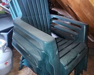 Adams Manufacturing RealComfort Stackable Plastic Adirondack Chairs