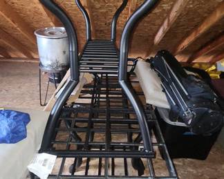 Black Metal Trellis Plant Stand