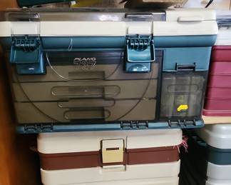 Plano 737 3-Tray Tackle Box - Green/Beige