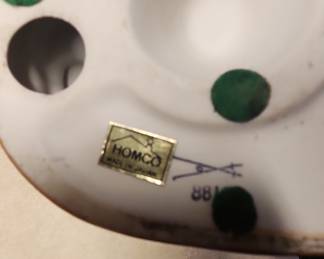 HOMCO "Old Man & Woman Farmer" Porcelain Figurines #8816