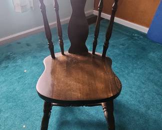 Vintage Wooden Spindle Back Dining Chair