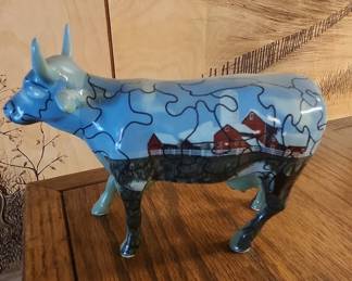 CowParade Ceramic Cow Figurine