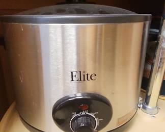 Elite Platinum 8.5 Quart Slow Cooker, Stainless Steel