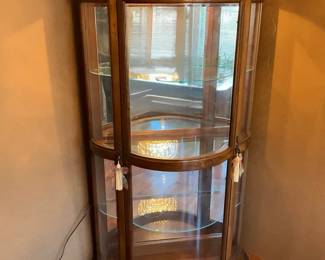 Bow Front Curio Cabinet