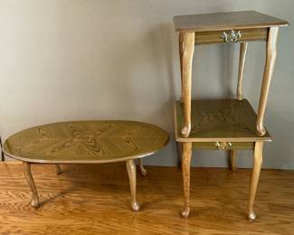 Wooden Coffee And End Tables