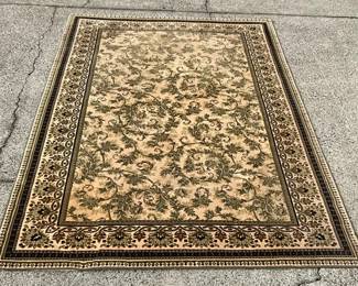 Ivory Green Rug