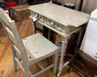Vintage Occasional Table /Desk  & Chair