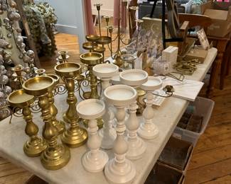 Wedding Decor - Glass Cylinders - Candlesticks .