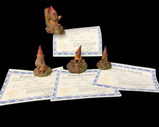 Vtg 4 1983 Thomas F Clark Gnomes 