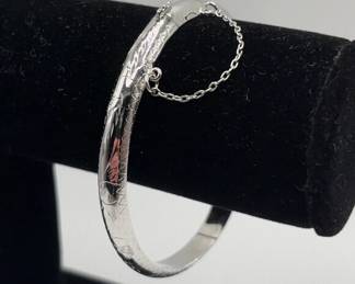 Beautiful Sterling Silver Bangle Bracelet